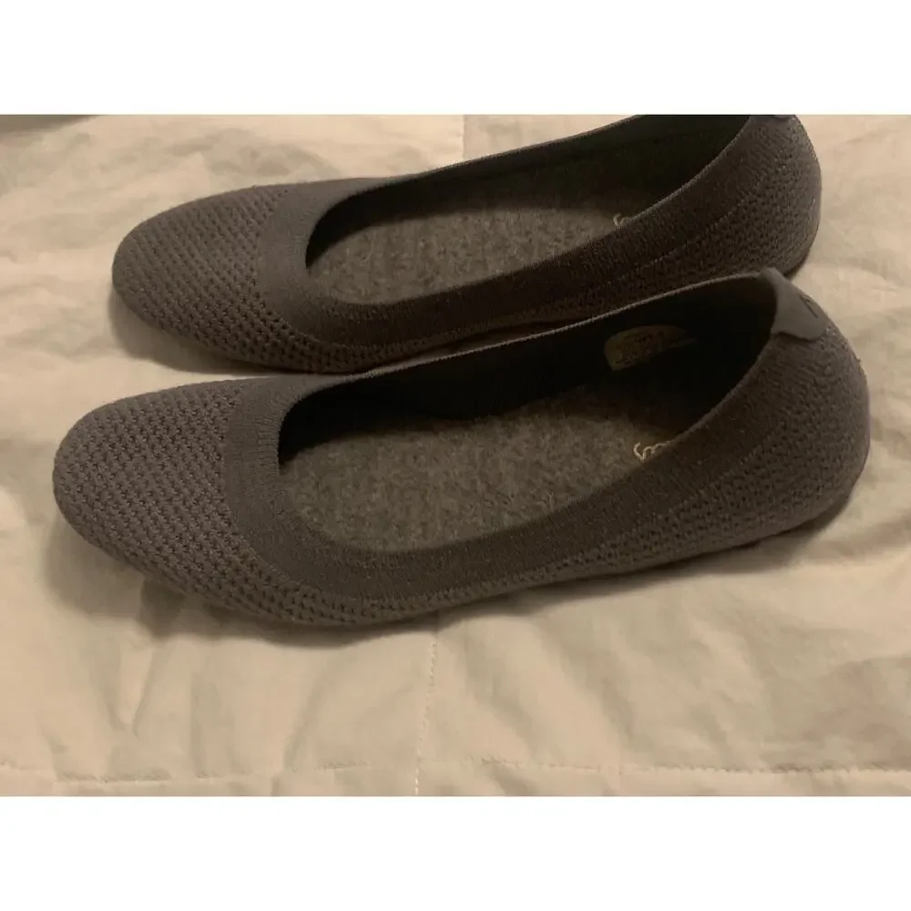 Allbirds Tree Breezers Fabric Ballet Flats Grey Shoes Size 7.5